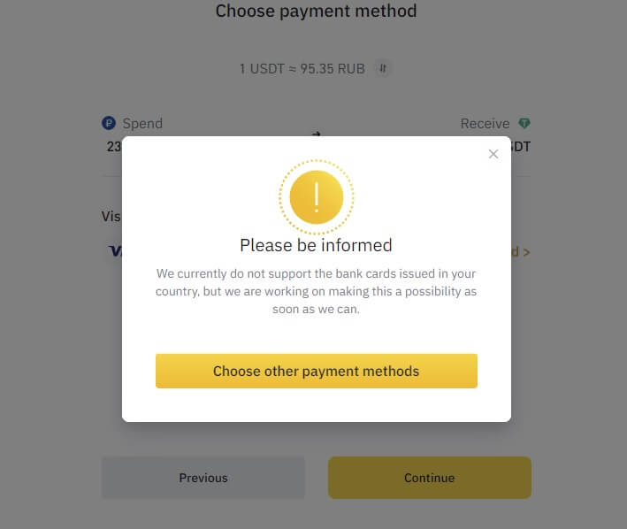 Reportedly Binance restricted some Russian card fund deposits 2