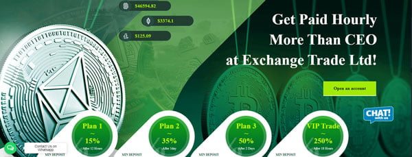 Get Paid Hourly More Than CEO at Exchange Trade Ltd!