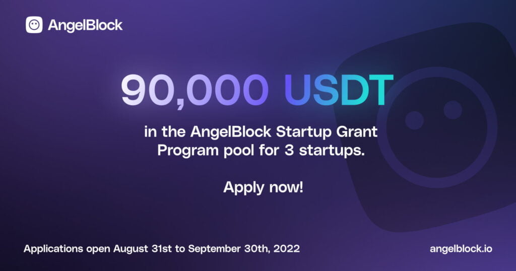 AngelBlock, DeFi protocol for crypto-native fundraising, announces it’s Startup Grant Program and platform launch 3