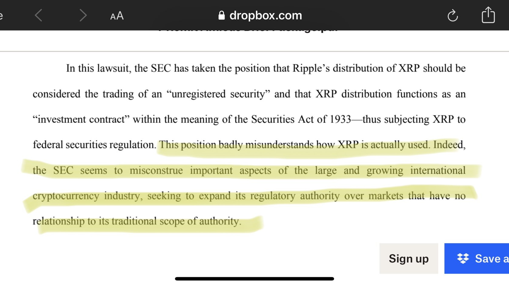 Ripple partner I-Remit issued an opinion in XRP Lawsuit 1