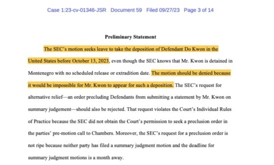 Terra (Luna) co-founder's lawyers say SEC's extradition request is not possible 2