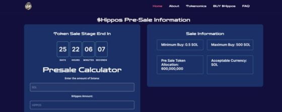 Hipposol, A Solana-based Memecoin Announces $Hippos Token Presale Round 3