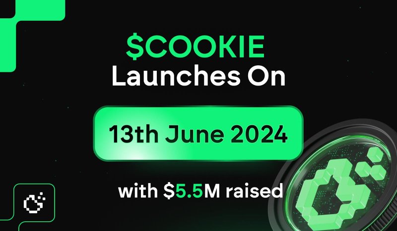 $COOKIE sets to launch on June 13th after securing $5.5M from VCs such as Animoca Brands, Spartan Group, and Mapleblock Capital 8