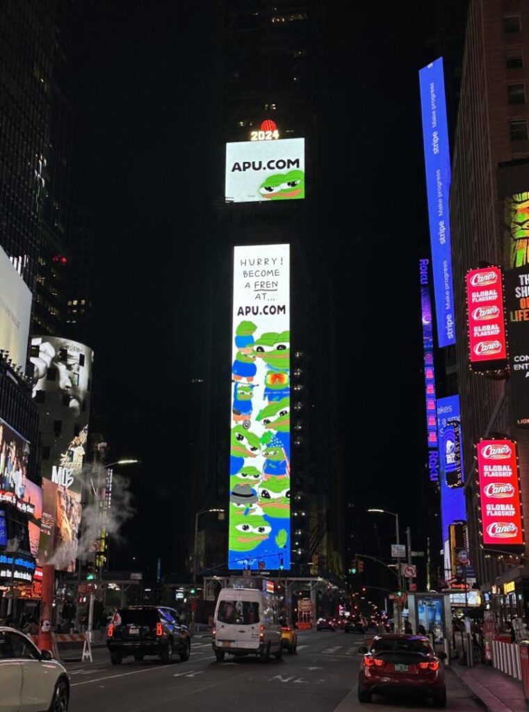 Apu Apustaja Memecoin Launches High-Visibility Billboard Campaign in New York City 16