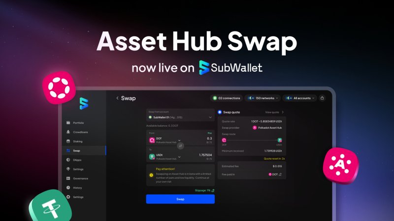 Expanding Use Cases: SubWallet Integrates Polkadot Bridges and Swaps with Easy UX 2