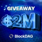 BlockDAG Network’s $2 Million Giveaway Join the BlockDAG Network’s thrilling giveaway! It’s your opportunity to win a share of the huge $2 Million Giveaway and a chance to be one of the 50 winners sharing our massive prize pool! Simply engage with us, complete as many tasks and boost your chances of winning with bonus entries for each friend you bring on board.Remember, participating in the BlockDAG’s presale is mandatory in order to unlock the chance of being one of the 50 winners, make sure you hold at least $100 worth of BDAG. Let’s make your crypto dreams come true!