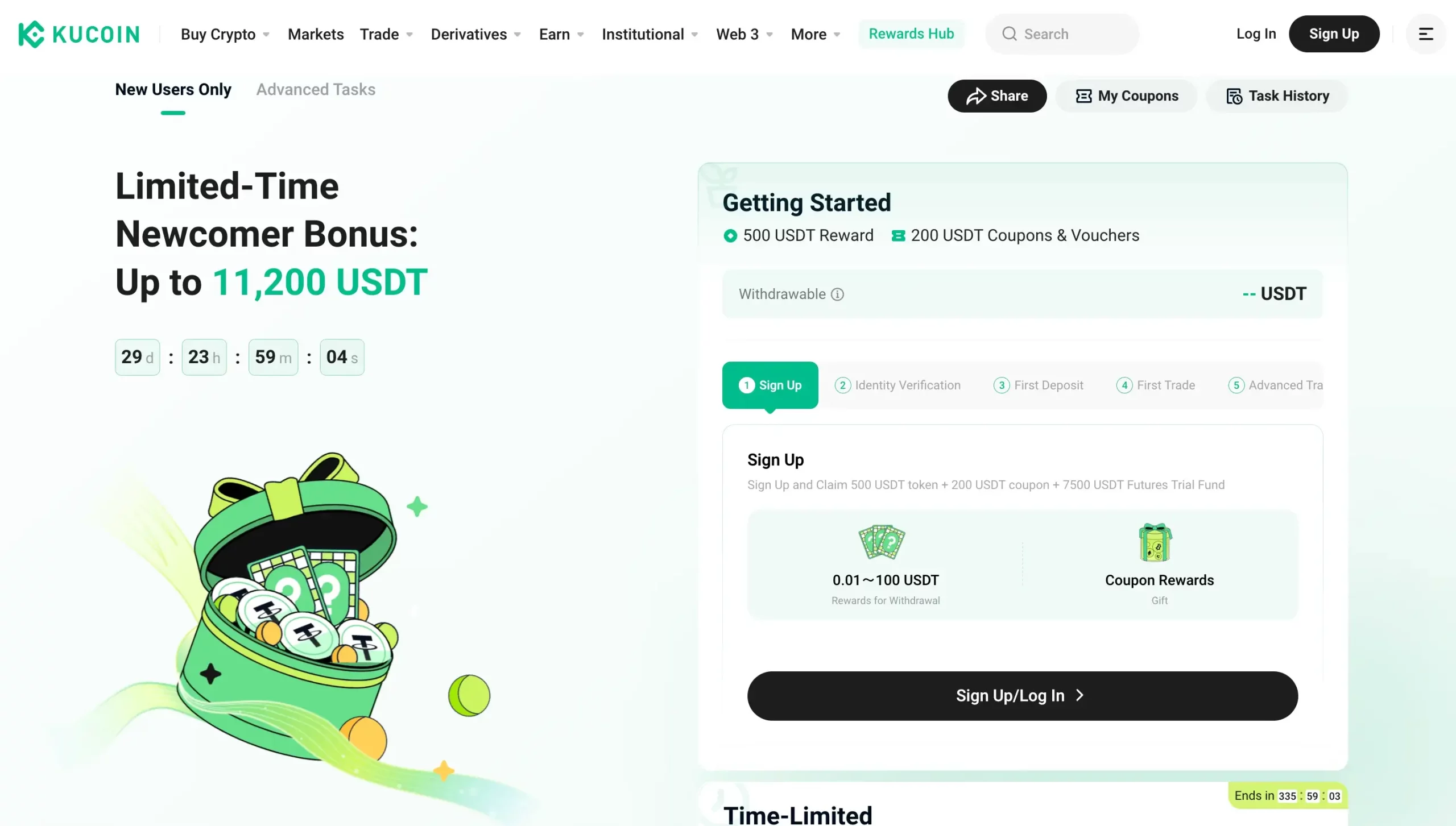 2. KuCoin - Earn Up to 11,200 USDT in Crypto Rewards