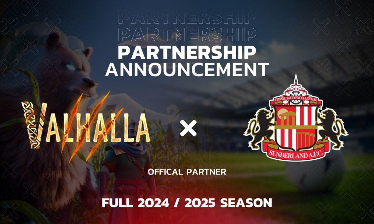 Valhalla is entering a partnership with Sunderland AFC for the full 2024-2025 season 5