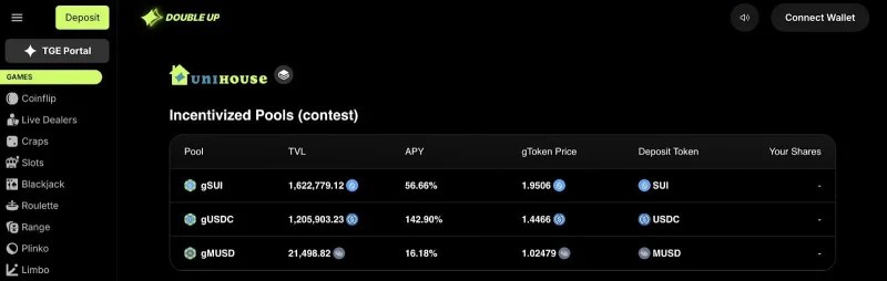 DoubleUp : A new generation of GambleFi 2