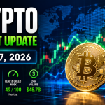 Crypto Market Update July 27 2026 showing Bitcoin above $65,000 and Ethereum leading the crypto market.